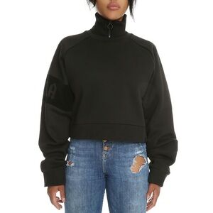 PUMA Fenty by Rihana Womens Cropped Neck Zip Pullover Sweater Size XS Oversized